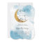 Over the Moon Dreamy Gold Boy Baby Shower Invitati