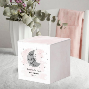 Over The Moon Girls Baby Shower Favor Box