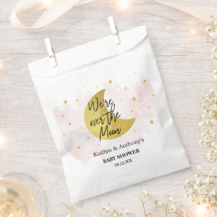 Over The Moon Girls Baby Shower Favour Bag