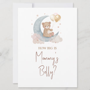 Over the Moon Guess How Big Is Mommy Belly Card