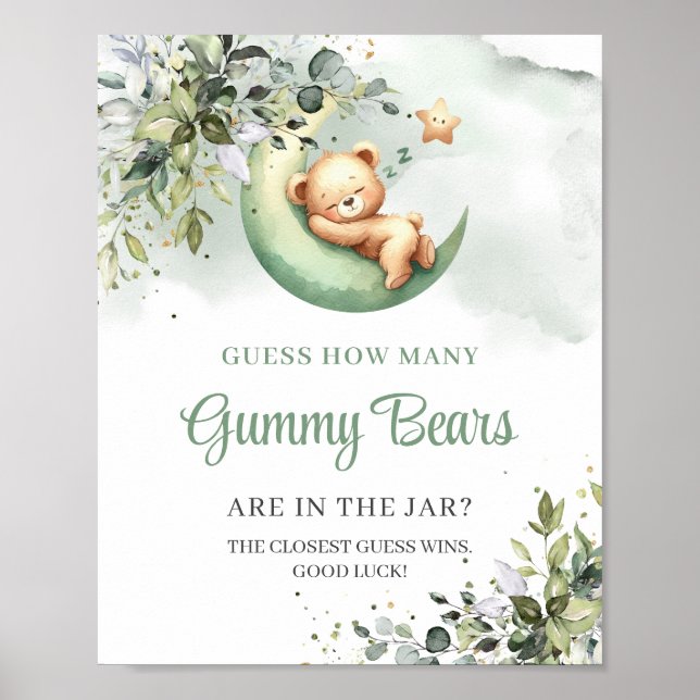 Over the moon Guess How Many Gummy Bears Poster (Front)