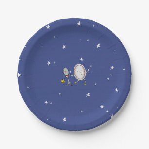 Over The Moon Hey Diddle Diddle Baby Shower Paper Plate