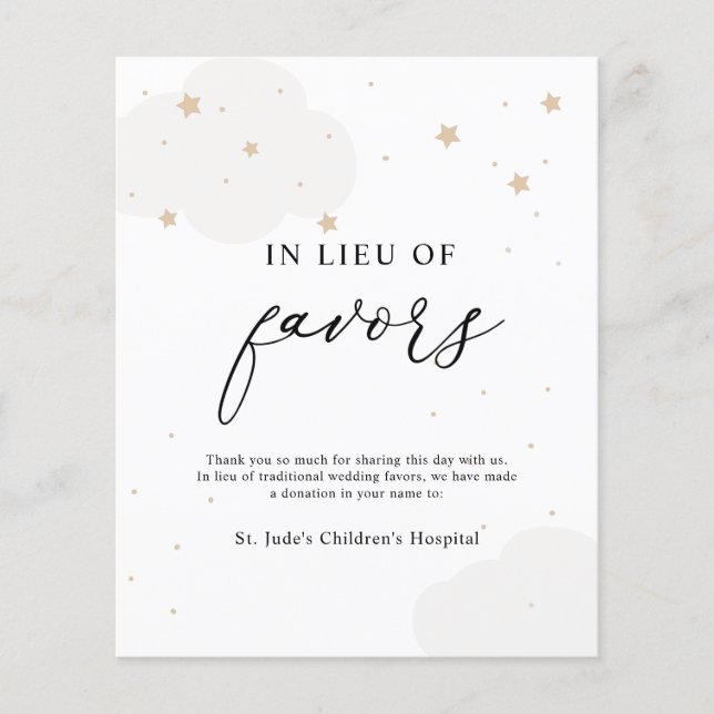 Over the Moon In Lieu of favours (Front)