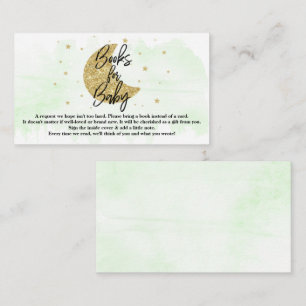 Over The Moon Neutral Baby Shower Books For Baby Enclosure Card