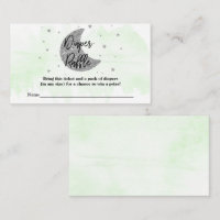 Over The Moon | Neutral Baby Shower Diaper Raffle