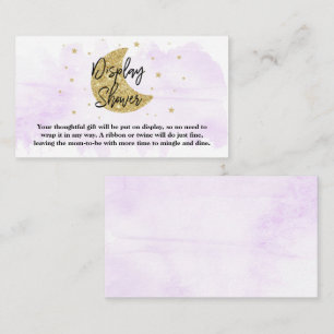 Over The Moon Neutral Baby Shower Display Shower Enclosure Card
