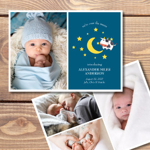 Over the Moon Photos New Baby Announcement