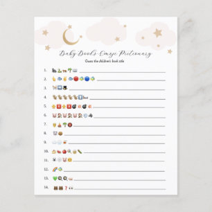 Over the Moon Pink Baby Books Emoji Game