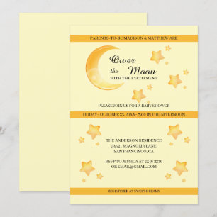 Over The Moon & Stars Invitation