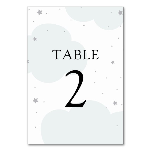 Over the Moon Table Number (Front)