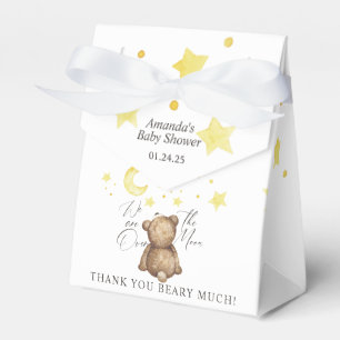 Over The Moon Teddy Bear Baby Shower Favor Box
