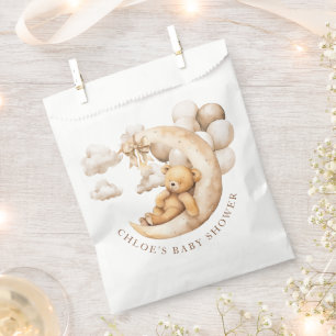 Over the Moon Teddy Bear Baby Shower Favour Bag