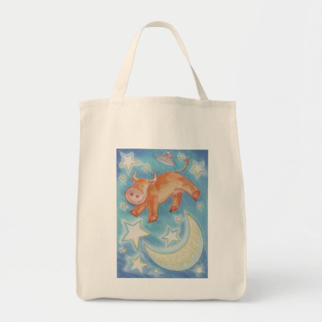 Over the Moon Tote Bag (Front)