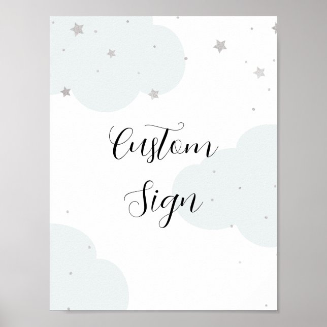 Over the Moon Twinkle Star Custom sign (Front)