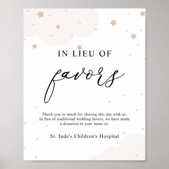 Over the Moon Twinkle Star In Lieu of Favours  Pos Poster (Front)