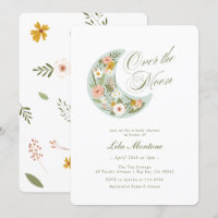 Over the Moon Wildflower Baby Shower
