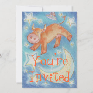 Over the Moon 'Your'e Invited' invitation