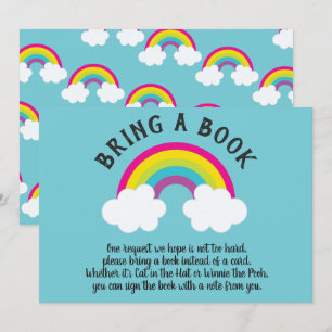 Over The Rainbow Bring a Book Invitation