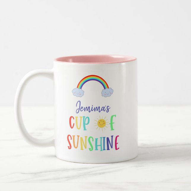 over the rainbow for you! Two-Tone coffee mug (Left)