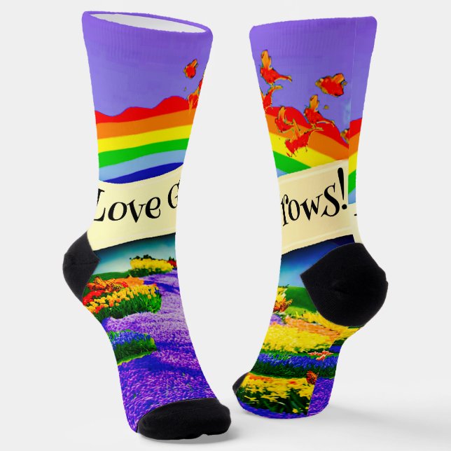 OVER THE RAINBOW SOCKS (Angled)