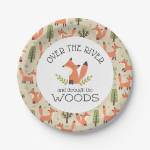 Over the River and Through the Woods Paper Plate
