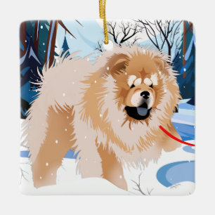 OVER THE RIVER Red Chow 2023 Ornament