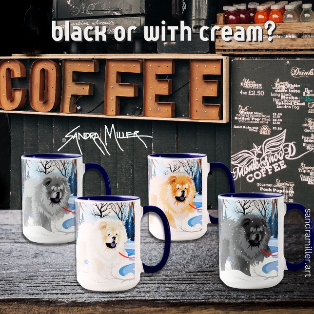 OVER THE RIVER Red Chow mug (Creator Uploaded)