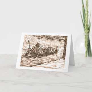 Over the River & Through the Woods by Gerry ONeill Holiday Card
