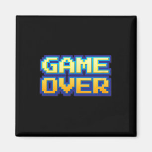 Over Vintage Retro Video Game Arcade 80s 90s  Magnet