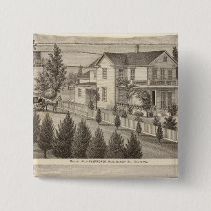 Overacker, Emerson residences 2 Inch Square Button