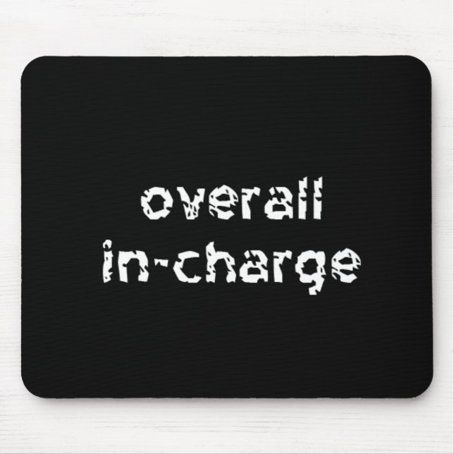 Overall In-Charge Mouse Pad (Front)