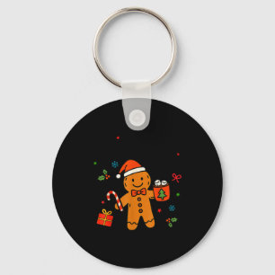 Overbaked &amp; Over It Christmas Cookies Gingerbr Keychain