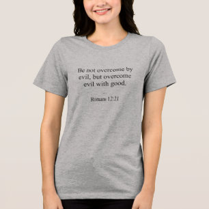 Overcome Evil™ LDS Women’s, Colors, Styles T-Shirt Tri-Blend Shirt
