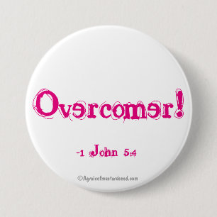 Overcomer! 3 Inch Round Button