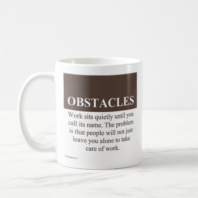 Overcoming Obstacles to Success (3) Coffee Mug (Left)