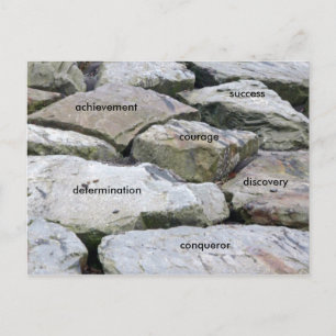 Overcoming. Postcard