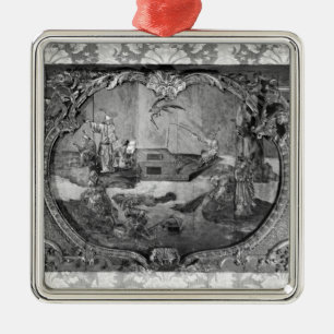 Overdoor panel with chinese subject, c.1730 metal ornament