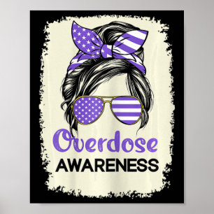 Overdose Awareness Day 2022 Purple Ribbon 1 Poster