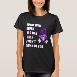 Overdose Awareness Day August 31 Purple Ribbon T-Shirt