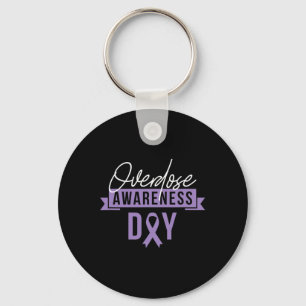 Overdose Awareness Day Gift Recovery Sober Sobriet Keychain