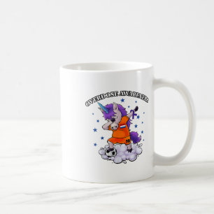 Overdose Awareness Dubbing Unicorn Purple Ribbon  Coffee Mug
