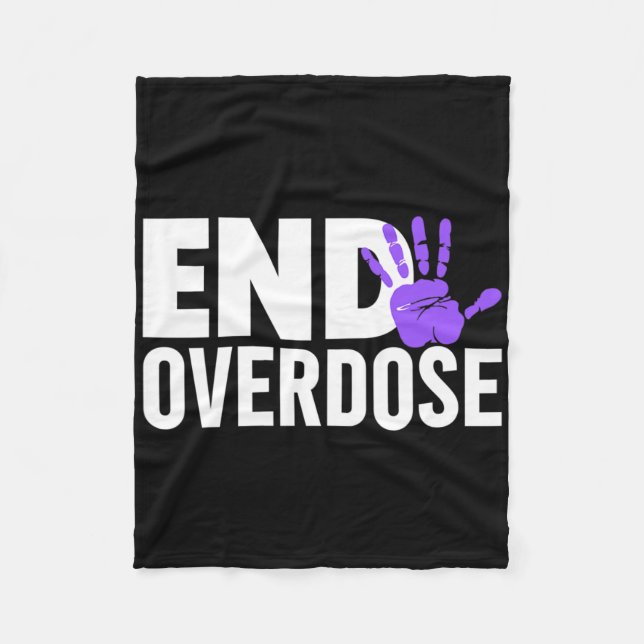 Overdose Awareness - End Overdose Awareness  Fleece Blanket (Front)