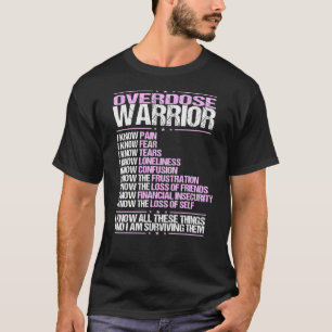 Overdose Awareness I Know Pain Survivor Purple Rib T-Shirt
