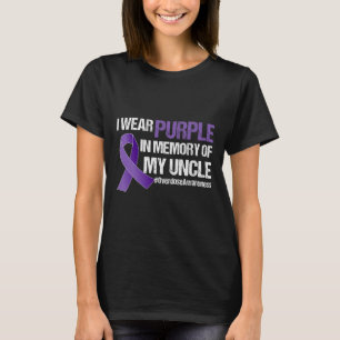 Overdose Awareness I Wear Purple For My Uncle  T-Shirt