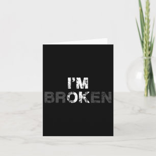 Overdose Awareness I'm Ok Broken Grief Gift  Card