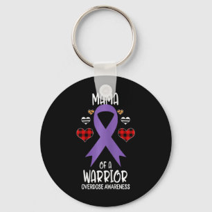 Overdose Awareness Mama Of A Warrior Mom Keychain