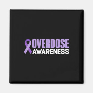 Overdose Awareness Month 2022 Overdose Day Ribbon Magnet