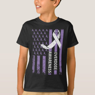 Overdose Awareness Month Flag Purple For Men And W T-Shirt