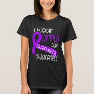 Overdose Awareness Purple Ribbon Drug Addiction 11 T-Shirt