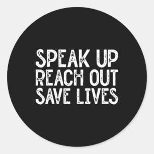 Overdose Awareness Purple Ribbon Drug Addiction 15 Classic Round Sticker